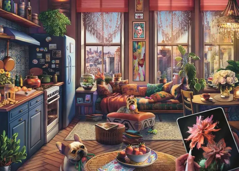 Cozy Boho Studio Puzzel (500 XL stukjes)