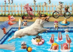 Crazy Pool Day - Lucia Heffernan Puzzel (500 XL stukjes)