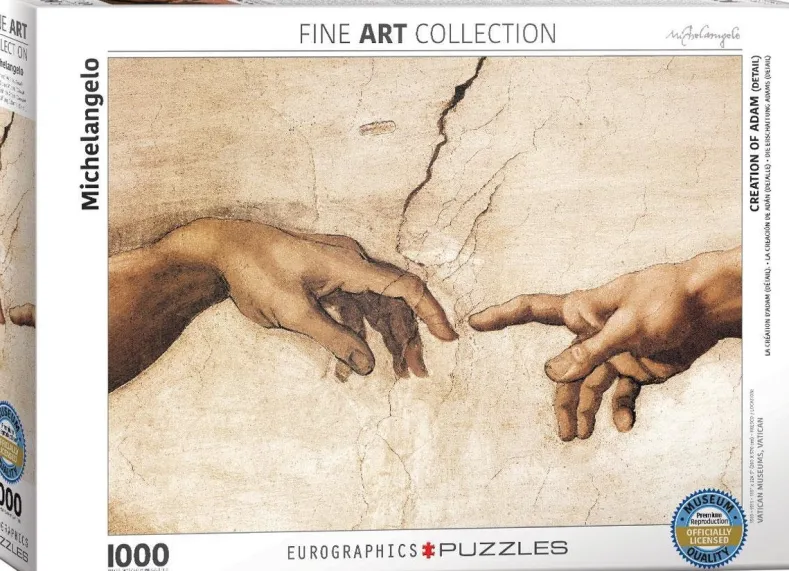 Creation of Adam - Michelangelo Puzzel (1000 stukjes)