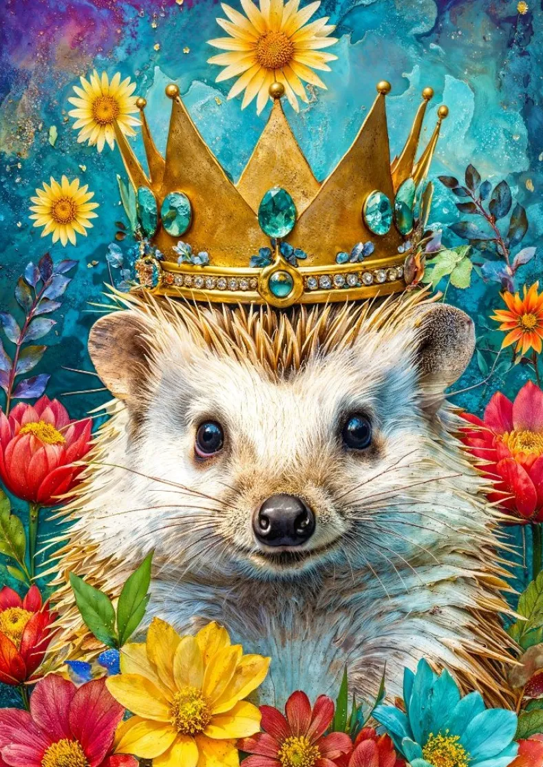 Crowned Hedgehog Puzzel (1000 stukjes)