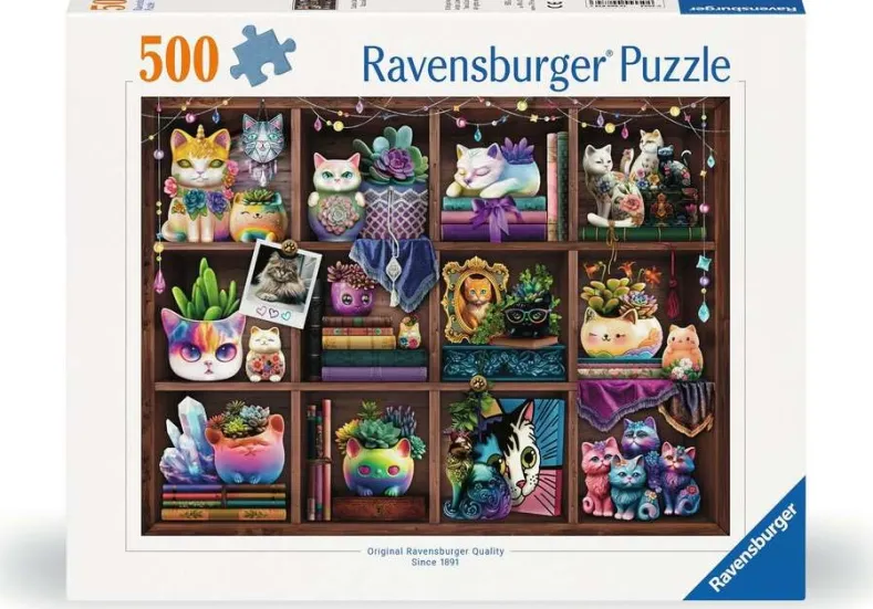 Cubby Cats and Succulents Puzzel (500 stukjes)