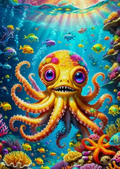 Cute Octopus Puzzel (1000 stukjes)