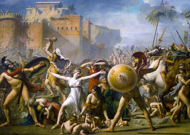 David Jacques-Louis - The Intervention of the Sabine Women Puzzel (1000 stukjes)