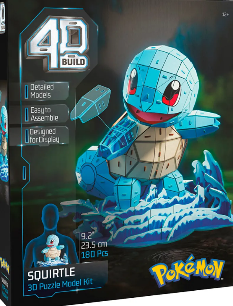 4D Build Pokemon - Squirtle 3D Bouwpakket (180 stukjes)