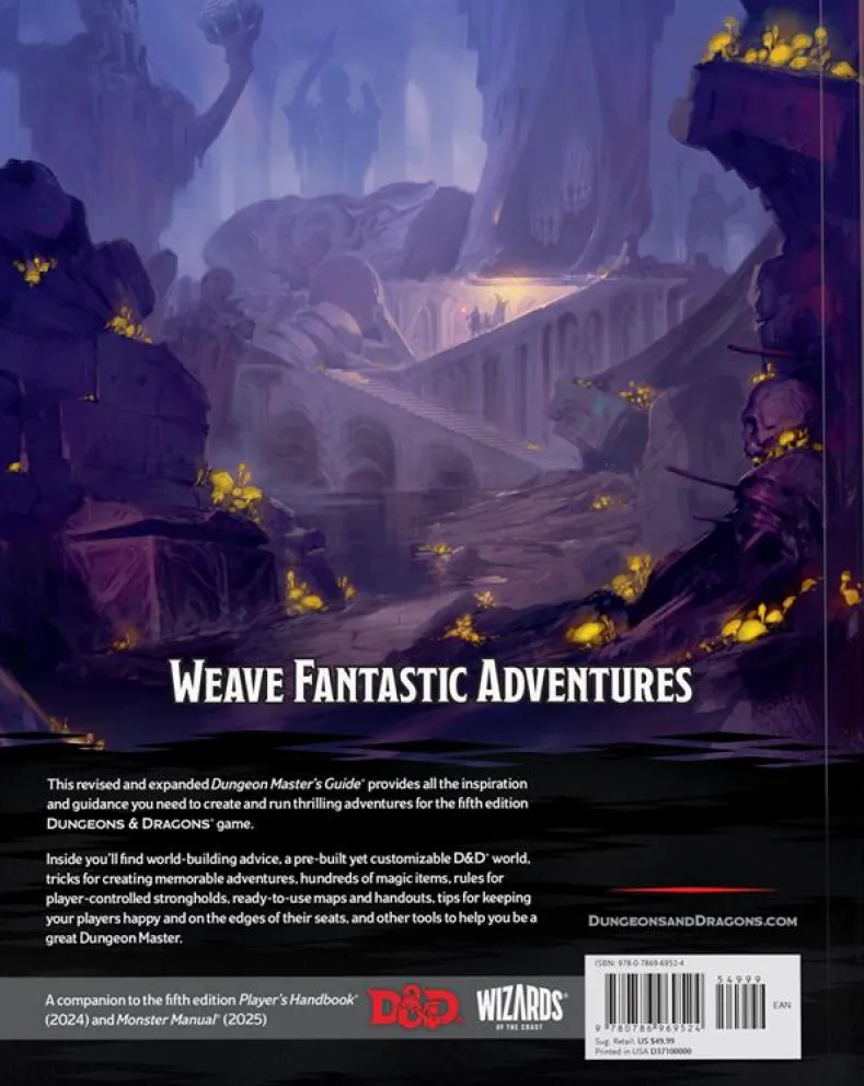 D&D 5.0 - 2024 Dungeon Master's Guide (beschadigd)
