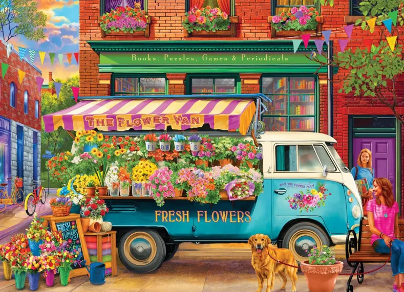 De Bloemenkar Puzzel (1000 stukjes)