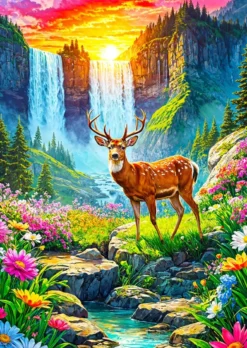 Deer Paradise Puzzel (1000 stukjes)