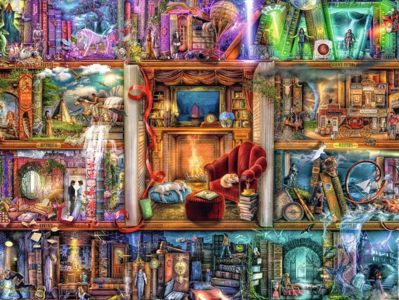 De Grote Bibliotheek Puzzel (1500 stukjes)