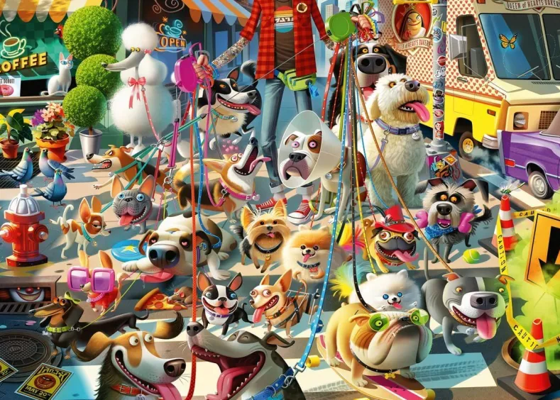 De Hondenuitlater Puzzel (1000 stukjes)