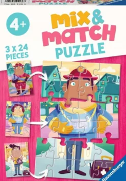 De Leukste Beroepen Puzzel (3 x 24 stukjes)