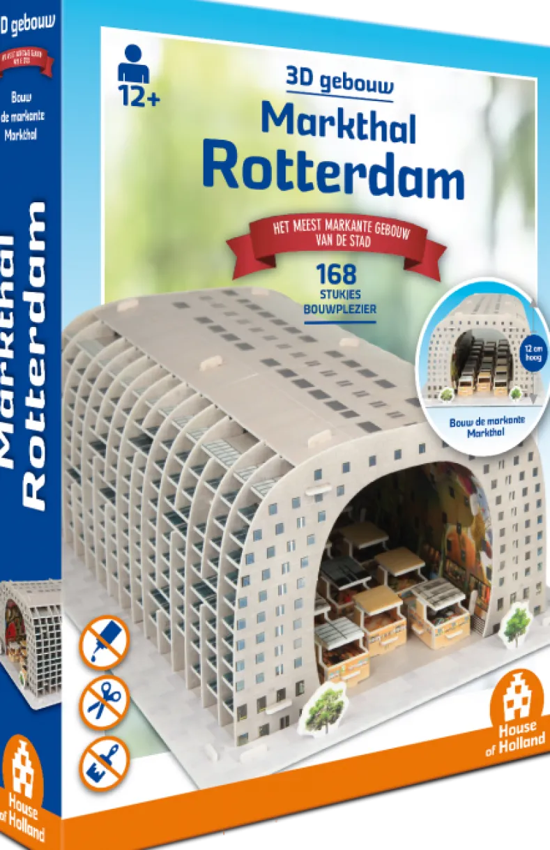 3D Gebouw - Markthal Rotterdam Puzzel (168 stukjes)