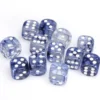 Dice Set - Nebula 16mm - Black-White D6 (12 stuks)