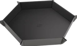 Dice Tray Magnetic Hexagonal - Zwart / Grijs