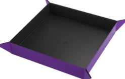 Dice Tray Magnetic Square - Zwart / Paars