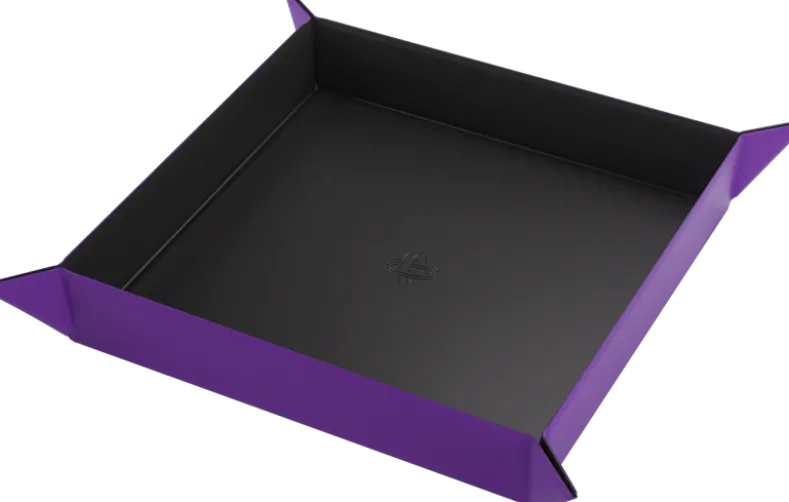 Dice Tray Magnetic Square - Zwart / Paars