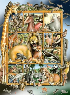 Dieren Collage Puzzel (100 XXL stukjes)