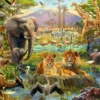 Dieren van de Savanne Puzzel (200 XXL stukjes)