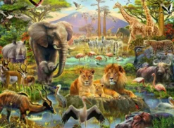 Dieren van de Savanne Puzzel (200 XXL stukjes)