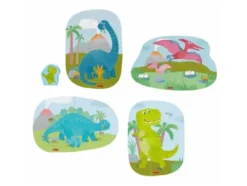 Dino's Puzzel (3 en 4 stukjes)