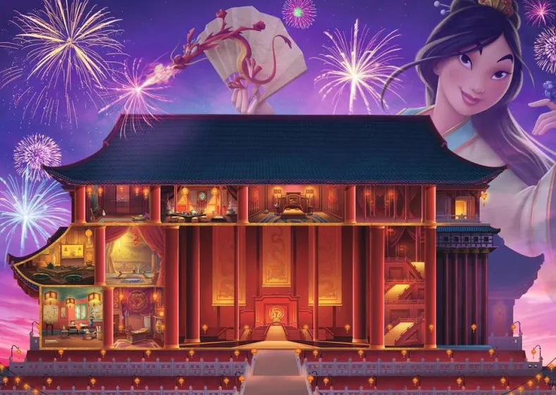 Disney Castles - Mulan Puzzel (1000 stukjes)