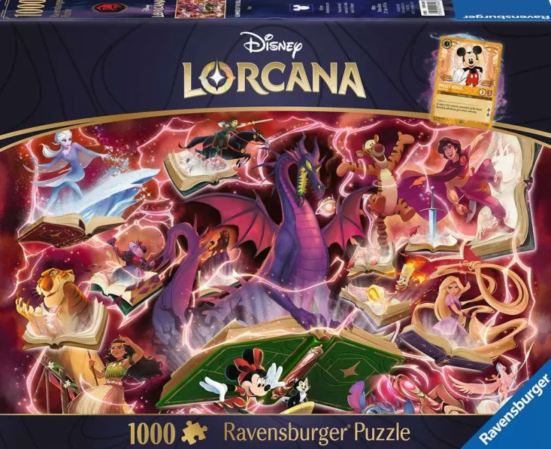 Disney Lorcana – Glimmers of the Realm – Ruby Puzzel (1000 stukjes) Incl. Lorcana Promo