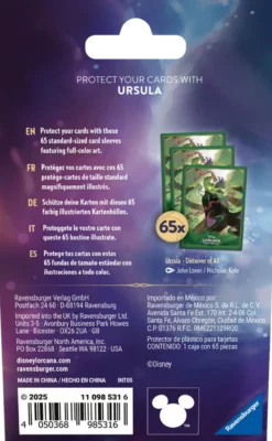 Disney Lorcana TCG - Archazia’s Island Card Sleeves Ursula (65 stuks)