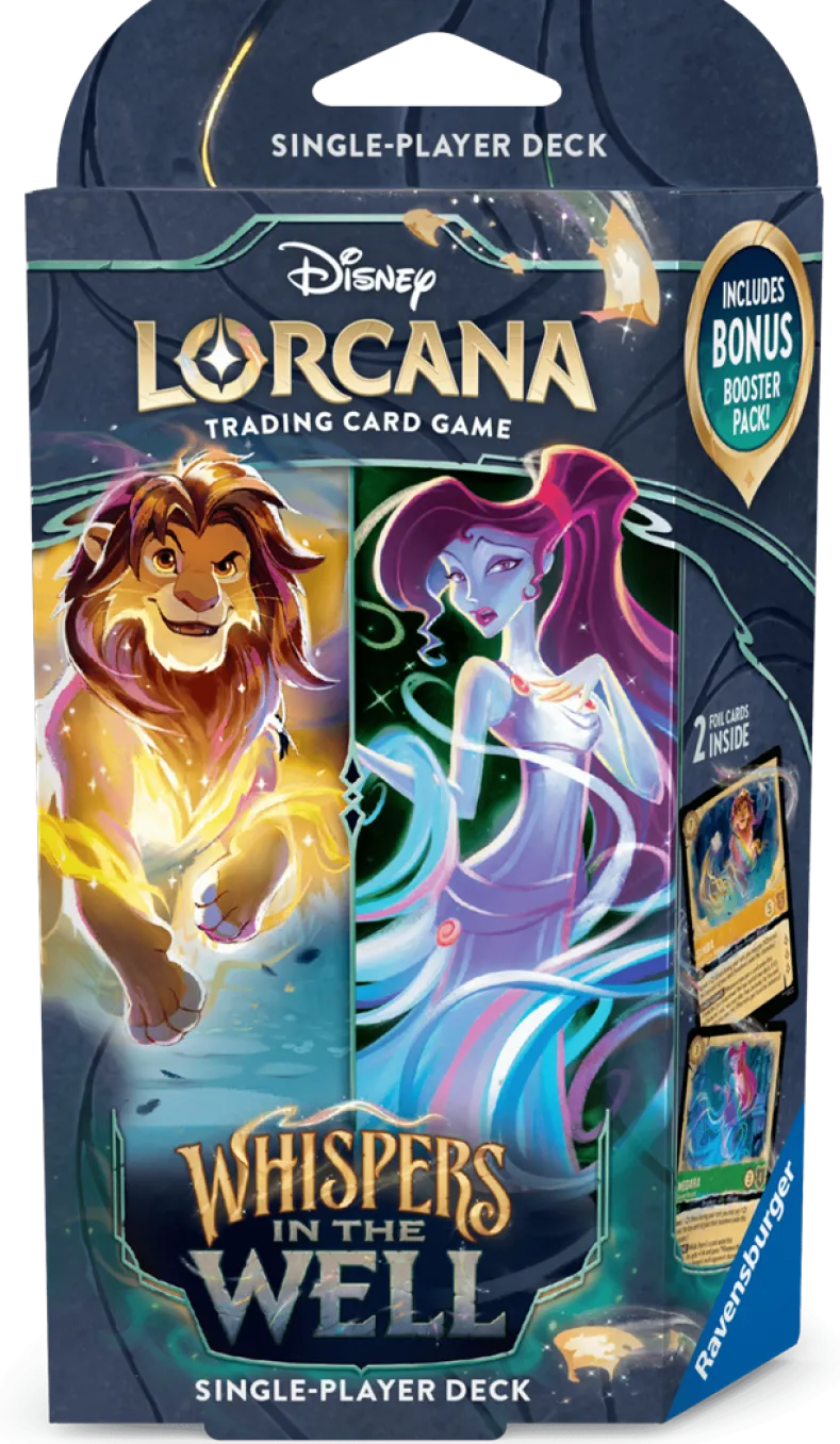 Disney Lorcana TCG - Whispers in the Well: Starter Deck - Simba & Megara (incl. Boosterpack)