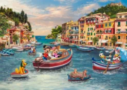 Disney Mickey en Minnie Italië Puzzel (1000 stukjes)
