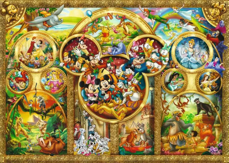 Disney - Mooiste Disney thema's Puzzel (1000 stukjes)