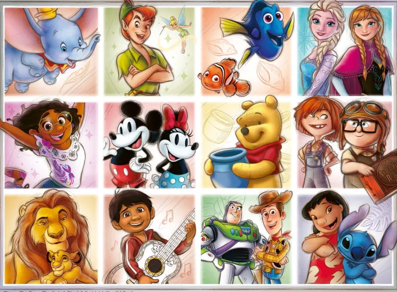 Disney Multi Character Puzzel (100 XXL stukjes)