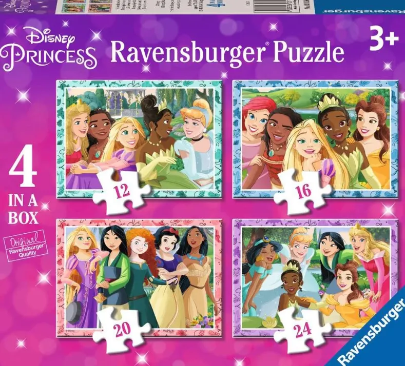 Disney Princess Puzzel (4 in 1)