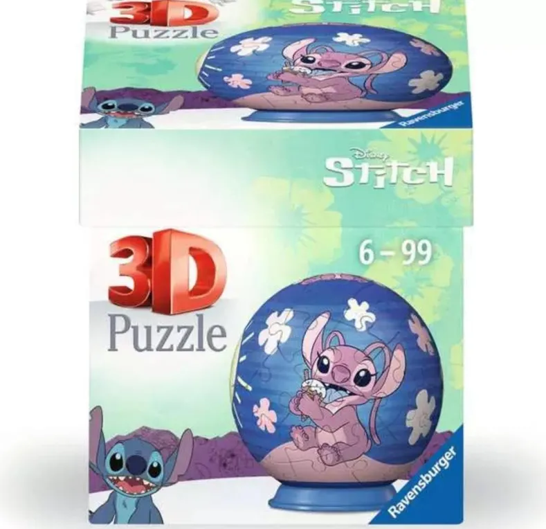 Disney Stitch Angel with Ice 3D Puzzelbal (55 stukjes)