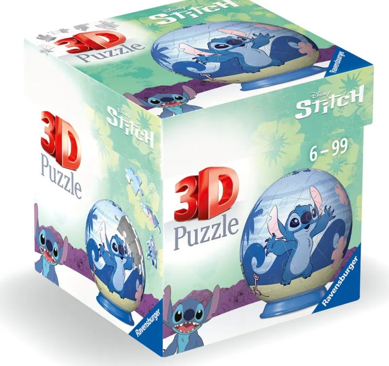 Disney Stitch Cuddles 3D Puzzelbal (55 stukjes)