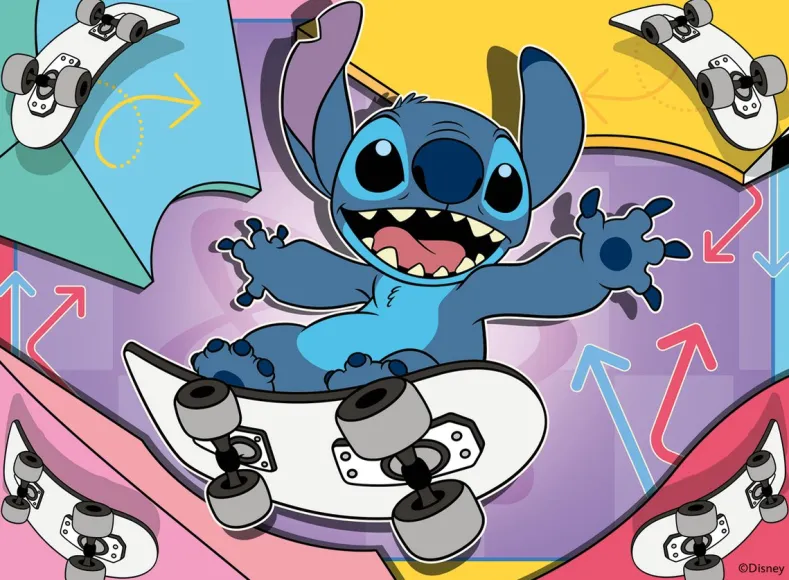 Disney - Stitch 4-in 1 Puzzel (12, 16, 20, 24 stukjes)