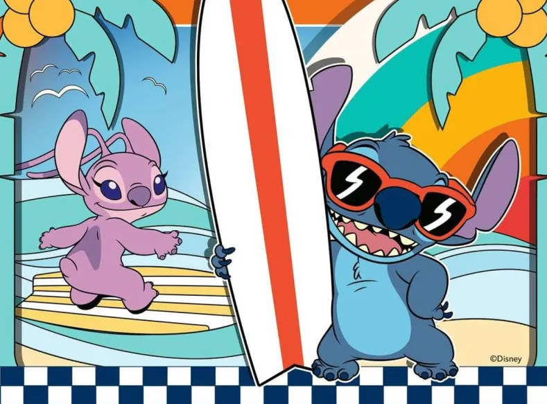 Disney - Stitch 4-in 1 Puzzel (12, 16, 20, 24 stukjes)