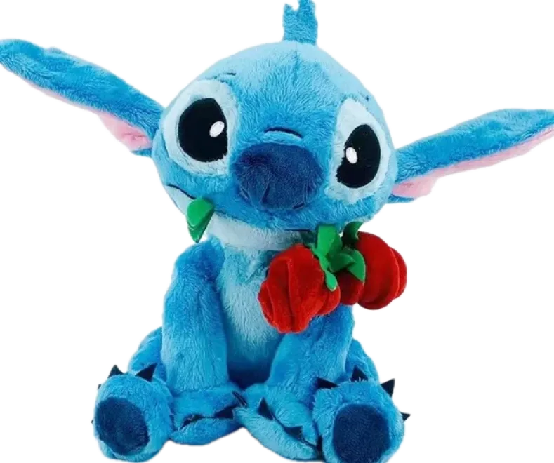 Disney - Stitch met Roos Knuffel (25cm)