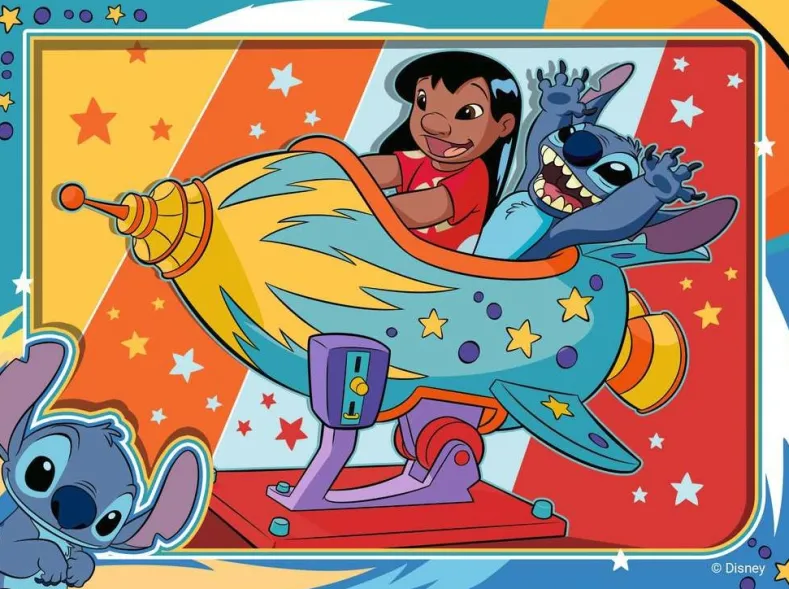 Disney Stitch Puzzel (4 in 1)