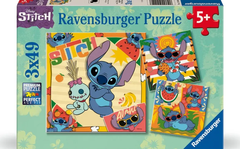 Disney - Stitch Puzzel (3x49 stukjes)