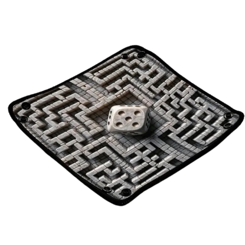 Dobbelsteenbak Stof - Crypto Maze