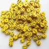 Dobbelstenen 16mm - Geel (100 stuks)