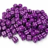 Dobbelstenen 16mm - Paars (100 stuks)
