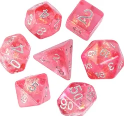 Dobbelstenen Set - Bubblegum Candy (7-delig)