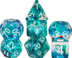 Dobbelstenen Set - Foil Swirl (7-delig)