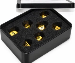 Dobbelstenen Set - Metaal Goud (7-delig)