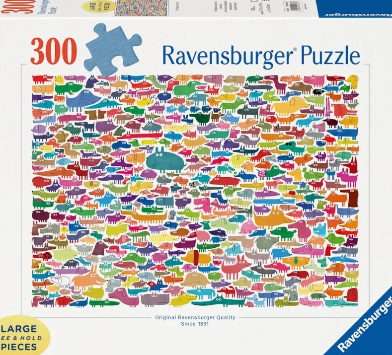 387 Dogs & One Cat Puzzel (300 stukjes)