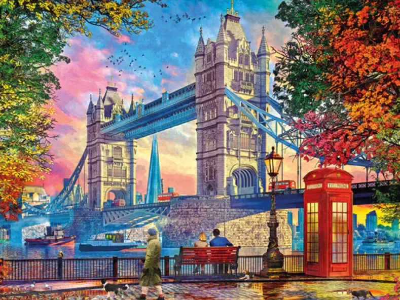 Dominic Davison - Clearing Skies Over Tower Bridge Puzzel (1000 stukjes)
