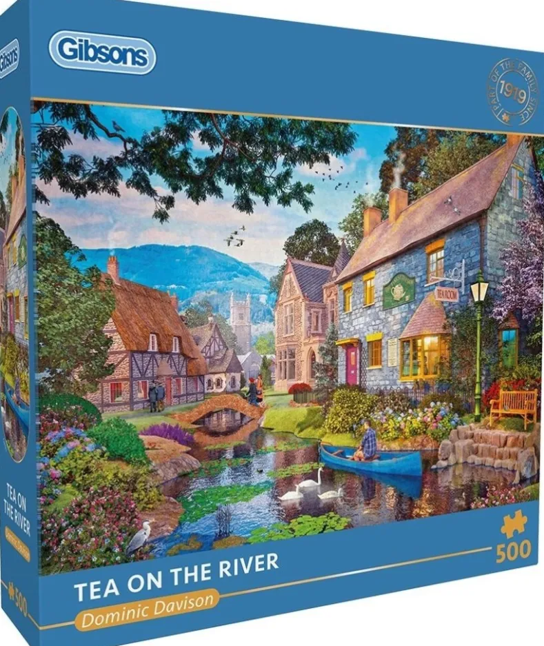 Dominic Davison - Tea on the River Puzzel (500 stukjes)