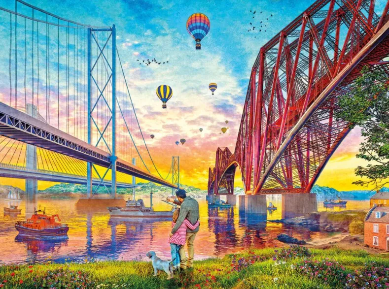 Dominic Davison - Three Bridges Crossing Puzzel (1000 stukjes)