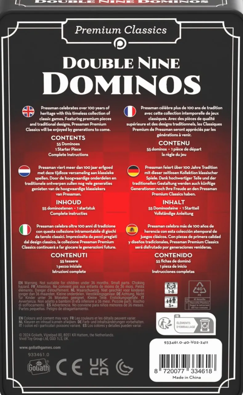 Domino Dubbel 9 - Premium Classics