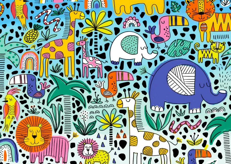 Doodle Safari Puzzel (1000 stukjes)